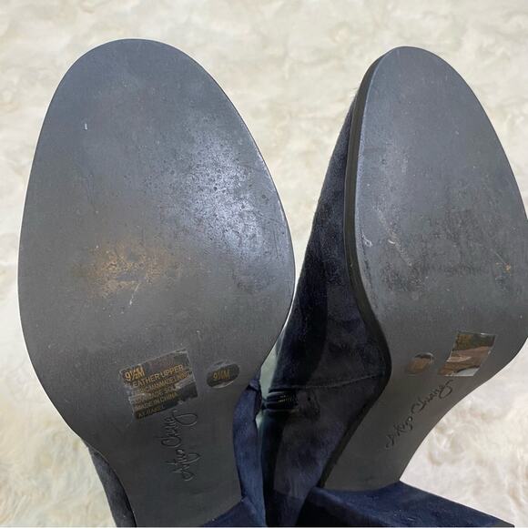 Arturo Chiang Rakel Block Heel Zip Ankle Bootie Women’s 9.5 Gathered Heel Boot - Picture 15 of 15